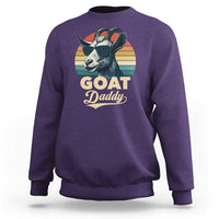 Goat Daddy Sweatshirt Funny Goat Father Retro Vintage