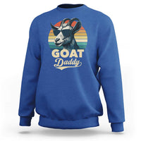 Goat Daddy Sweatshirt Funny Goat Father Retro Vintage