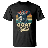 Goat Daddy T Shirt Funny Goat Father Retro Vintage