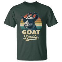 Goat Daddy T Shirt Funny Goat Father Retro Vintage