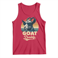 Goat Daddy Tank Top Funny Goat Father Retro Vintage
