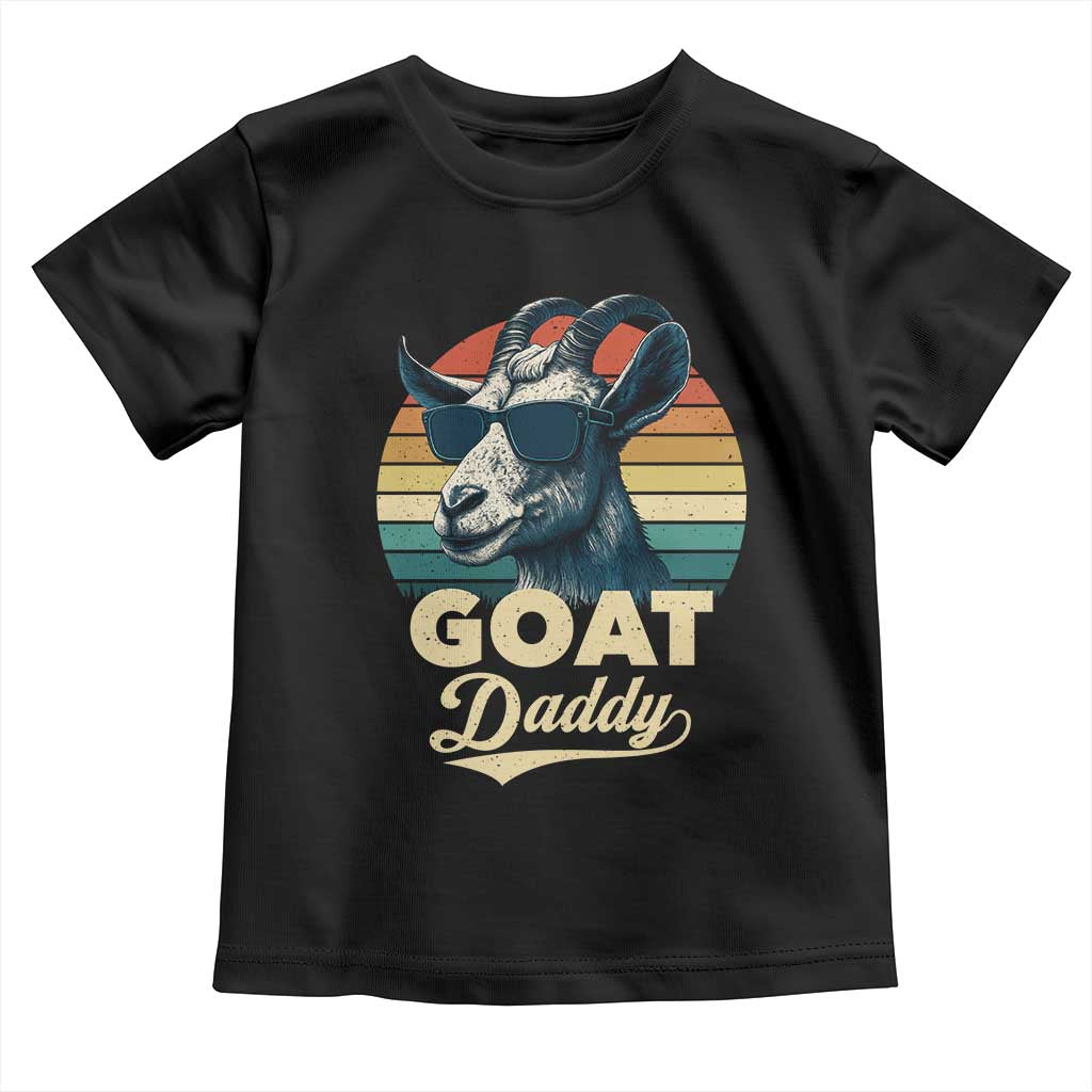 Goat Daddy Toddler T Shirt Funny Goat Father Retro Vintage