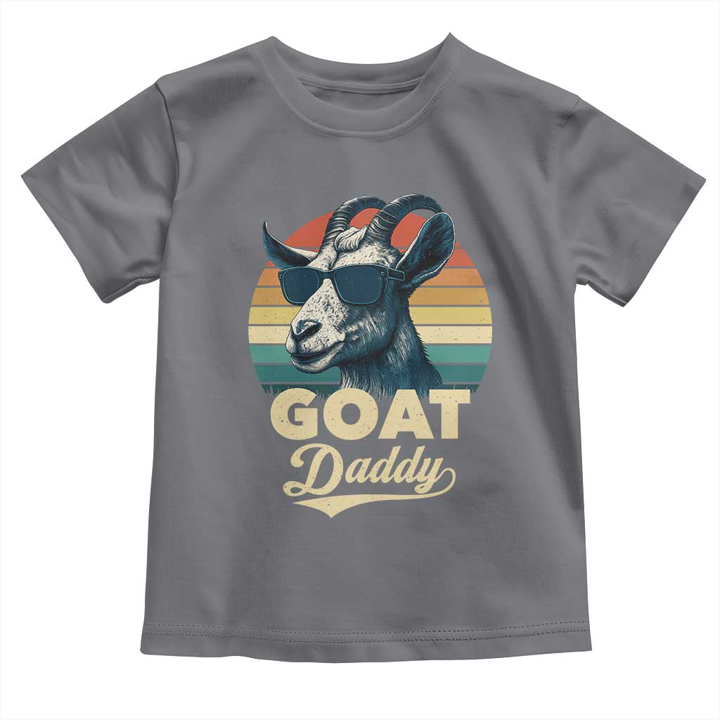 Goat Daddy Toddler T Shirt Funny Goat Father Retro Vintage