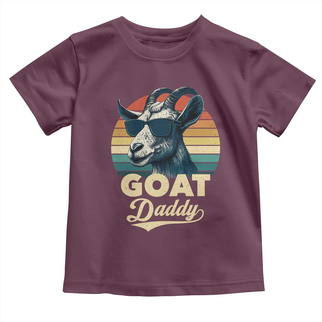Goat Daddy Toddler T Shirt Funny Goat Father Retro Vintage