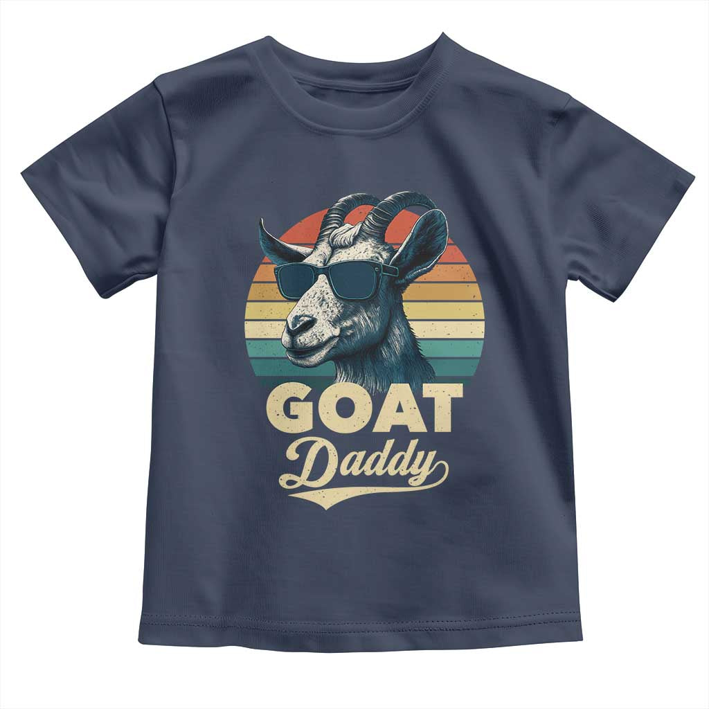 Goat Daddy Toddler T Shirt Funny Goat Father Retro Vintage