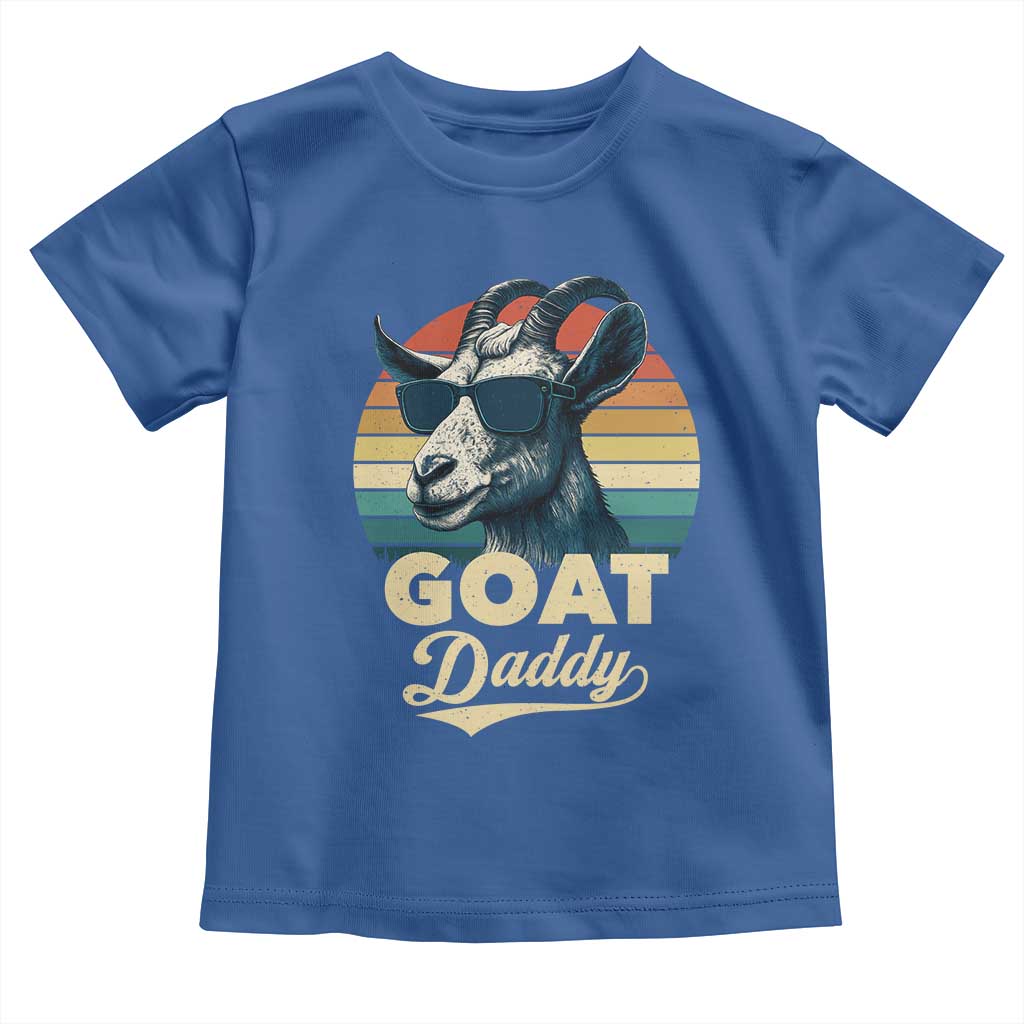 Goat Daddy Toddler T Shirt Funny Goat Father Retro Vintage