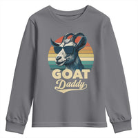 Goat Daddy Youth Sweatshirt Funny Goat Father Retro Vintage