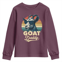 Goat Daddy Youth Sweatshirt Funny Goat Father Retro Vintage