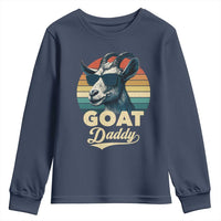 Goat Daddy Youth Sweatshirt Funny Goat Father Retro Vintage