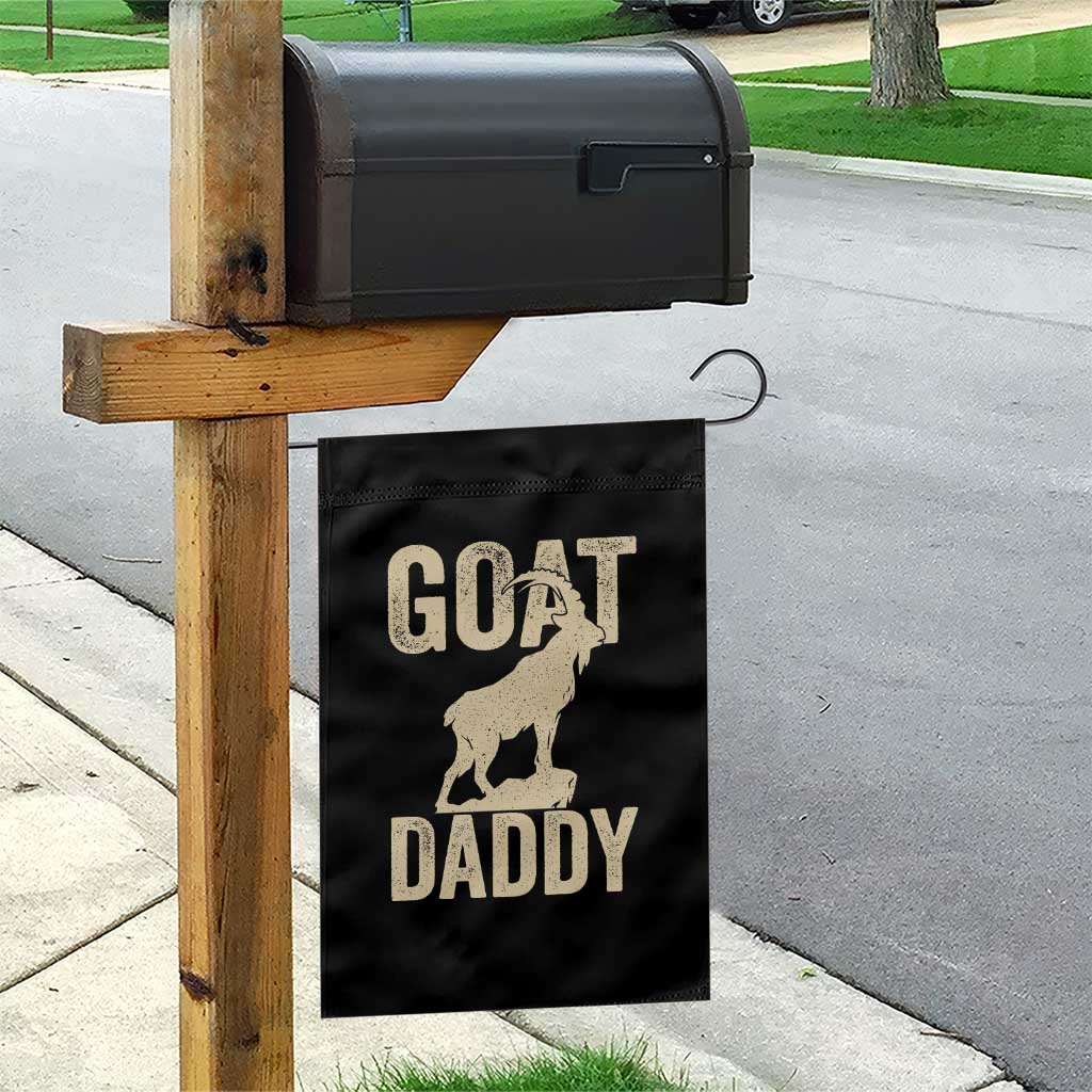 Goat Daddy Garden Flag Funny Goat Father Vintage