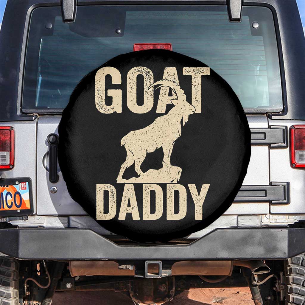 Goat Daddy Spare Tire Cover Funny Goat Father Vintage