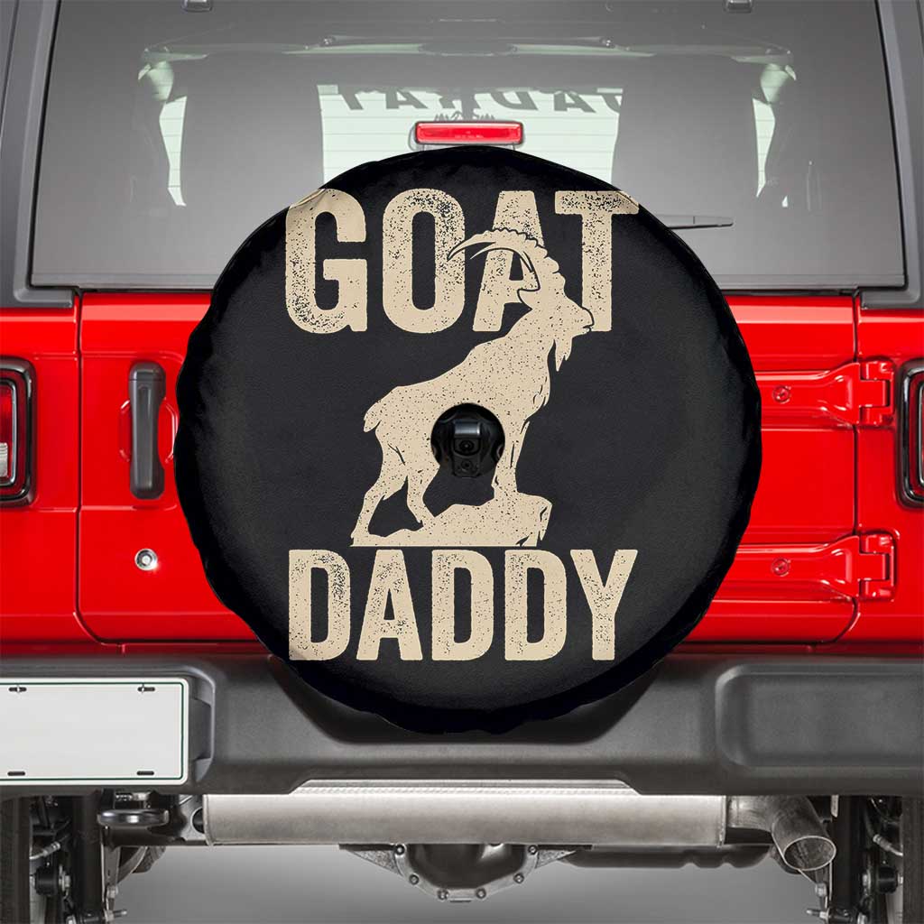 Goat Daddy Spare Tire Cover Funny Goat Father Vintage