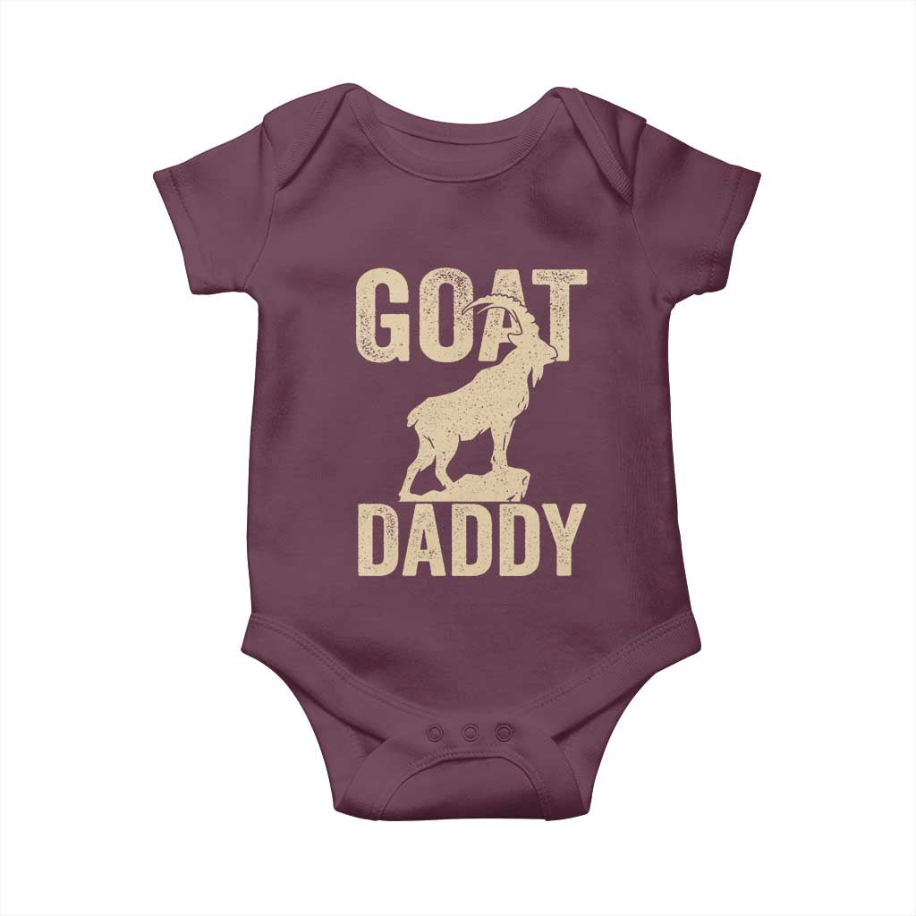 Goat Daddy Baby Onesie Funny Goat Father Vintage