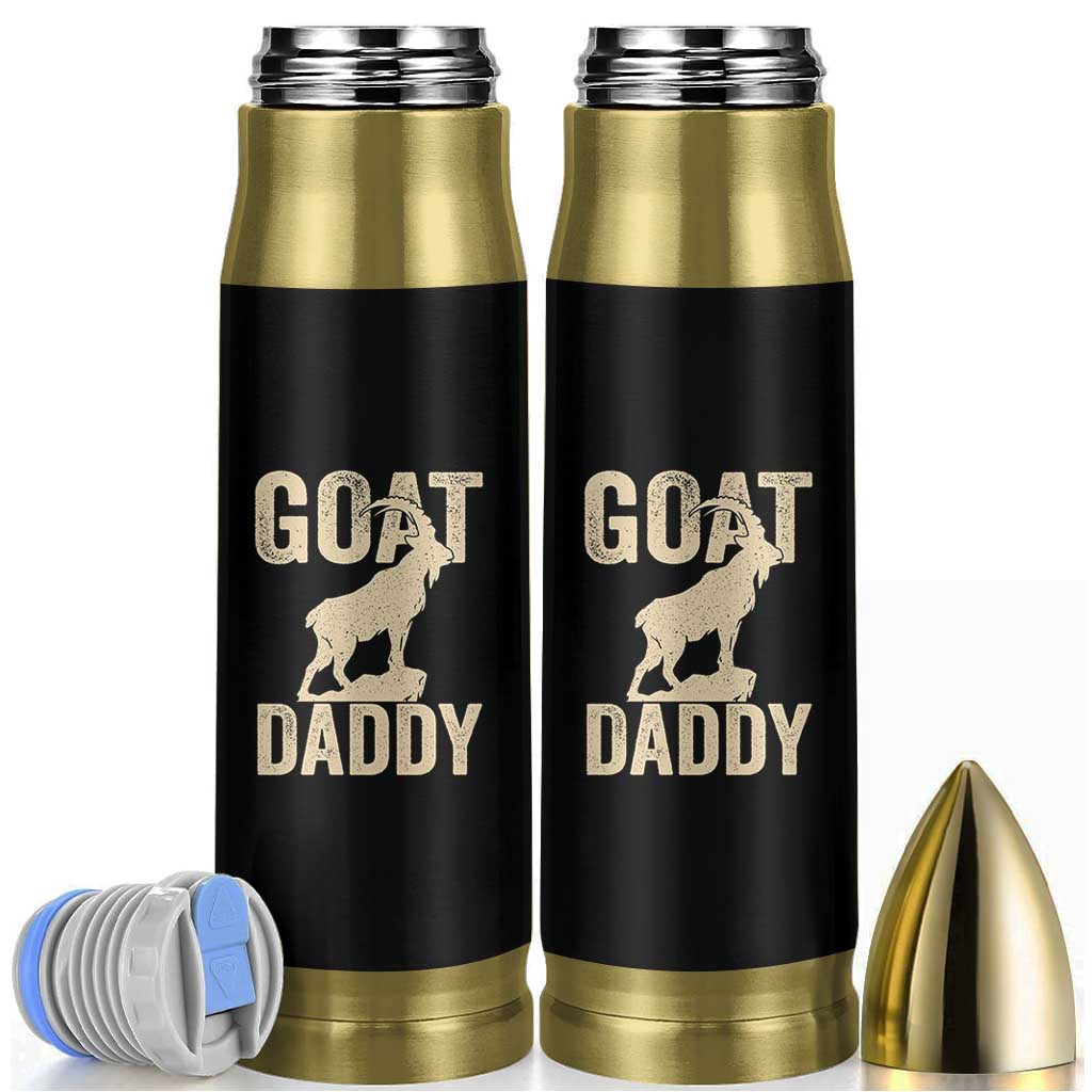 Goat Daddy Bullet Tumbler Funny Goat Father Vintage