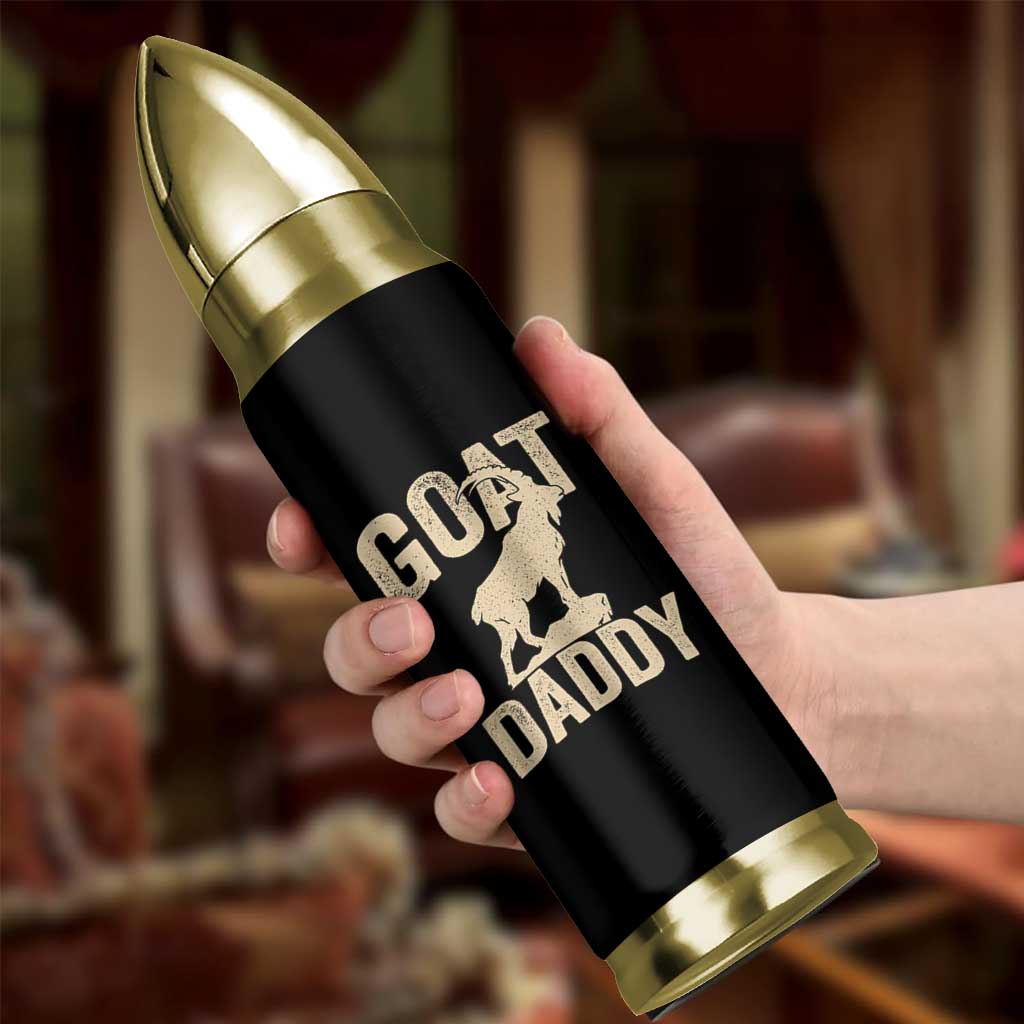 Goat Daddy Bullet Tumbler Funny Goat Father Vintage