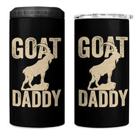 Goat Daddy 4 in 1 Can Cooler Tumbler Funny Goat Father Vintage