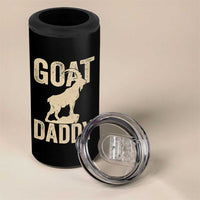 Goat Daddy 4 in 1 Can Cooler Tumbler Funny Goat Father Vintage