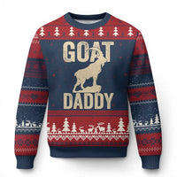 Goat Daddy Ugly Christmas Sweater Funny Goat Father Vintage