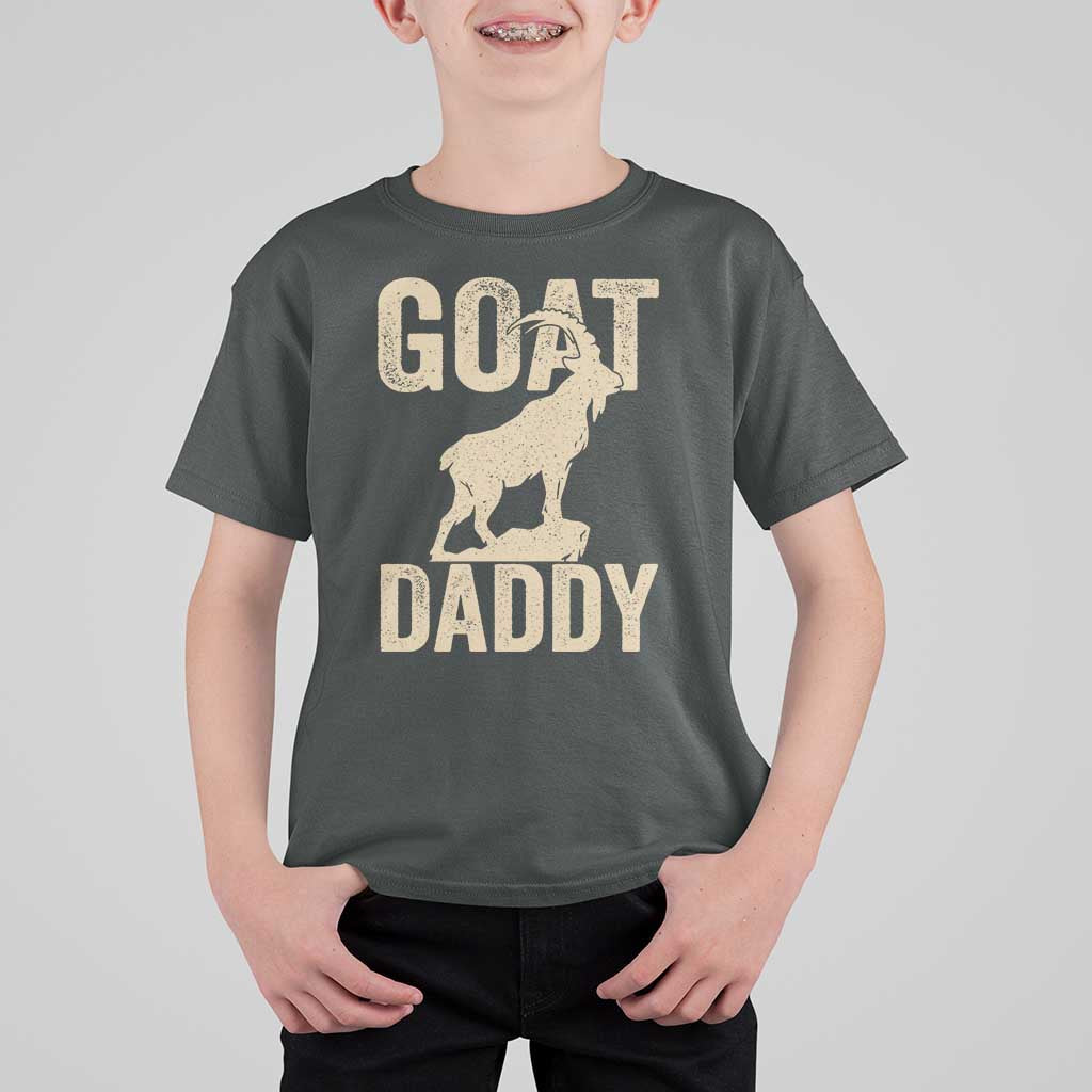 Goat Daddy T Shirt For Kid Funny Goat Father Vintage
