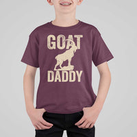 Goat Daddy T Shirt For Kid Funny Goat Father Vintage