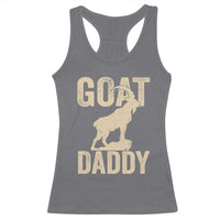 Goat Daddy Racerback Tank Top Funny Goat Father Vintage