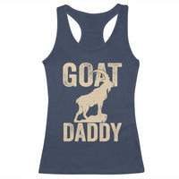 Goat Daddy Racerback Tank Top Funny Goat Father Vintage