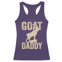 Goat Daddy Racerback Tank Top Funny Goat Father Vintage