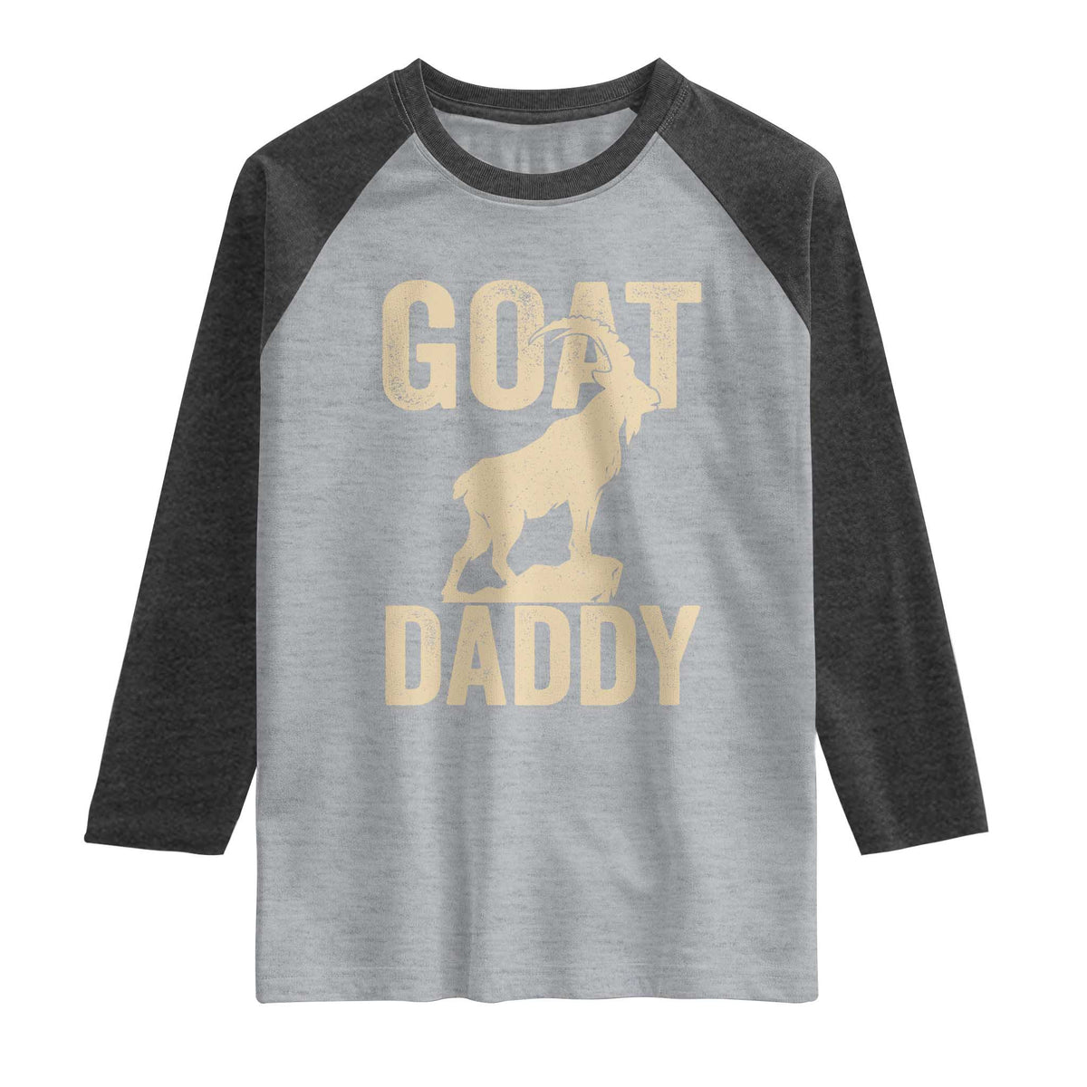 Goat Daddy Raglan Shirt Funny Goat Father Vintage