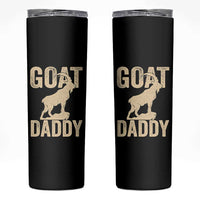 Goat Daddy Skinny Tumbler Funny Goat Father Vintage