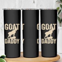 Goat Daddy Skinny Tumbler Funny Goat Father Vintage