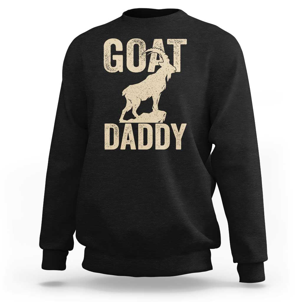 Goat Daddy Sweatshirt Funny Goat Father Vintage