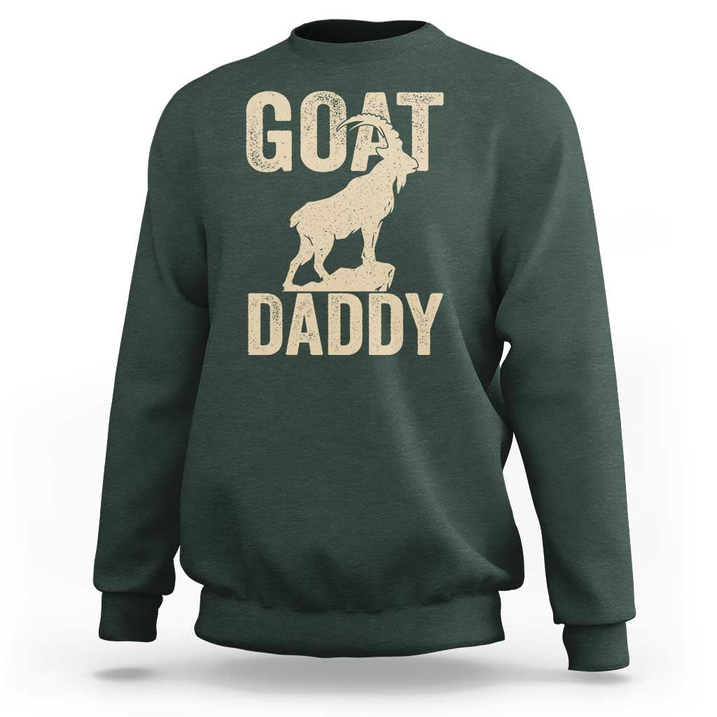 Goat Daddy Sweatshirt Funny Goat Father Vintage
