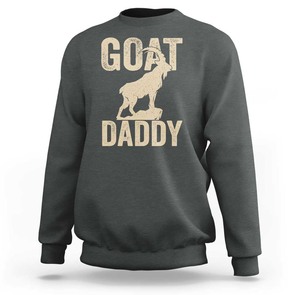 Goat Daddy Sweatshirt Funny Goat Father Vintage