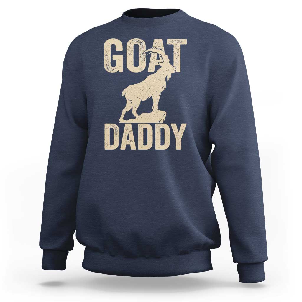 Goat Daddy Sweatshirt Funny Goat Father Vintage