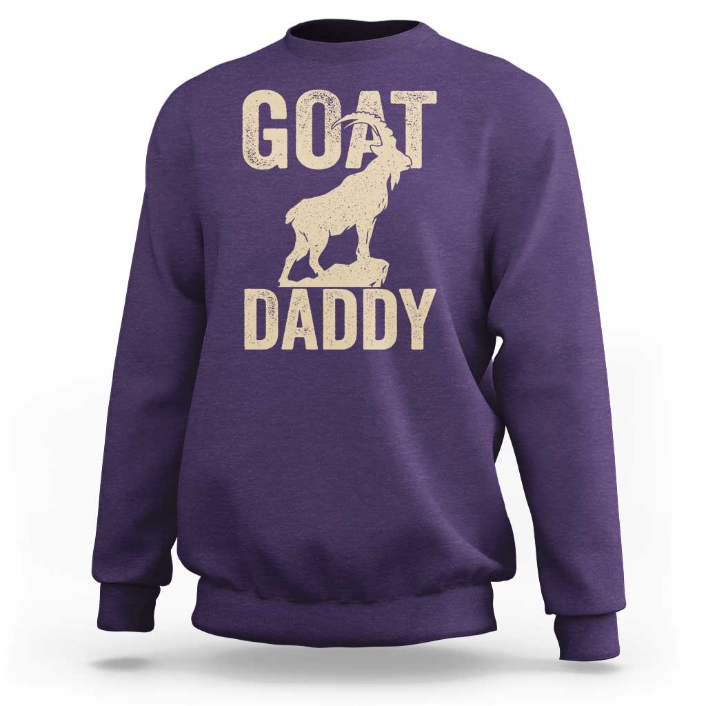 Goat Daddy Sweatshirt Funny Goat Father Vintage