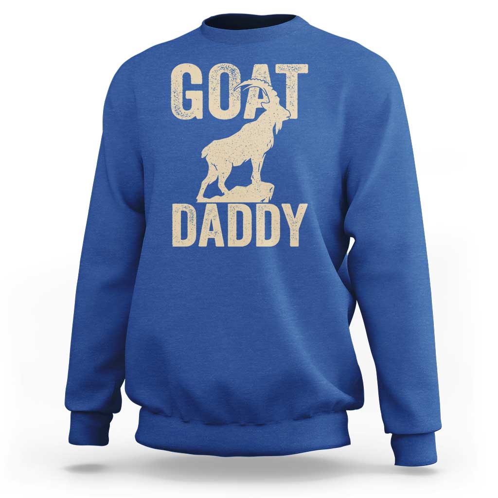 Goat Daddy Sweatshirt Funny Goat Father Vintage
