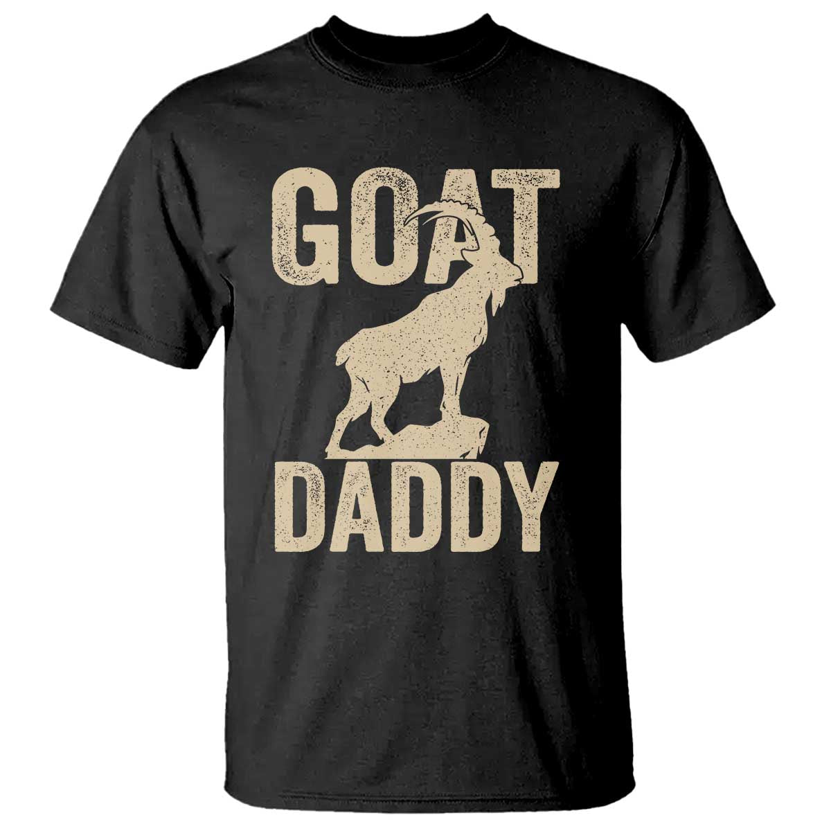Goat Daddy T Shirt Funny Goat Father Vintage