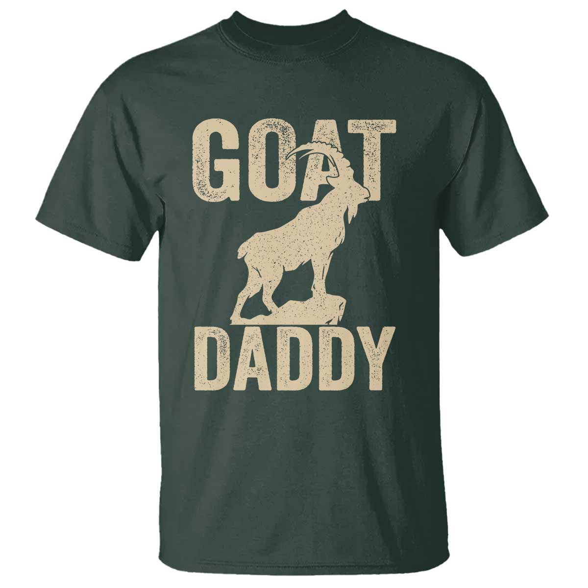 Goat Daddy T Shirt Funny Goat Father Vintage