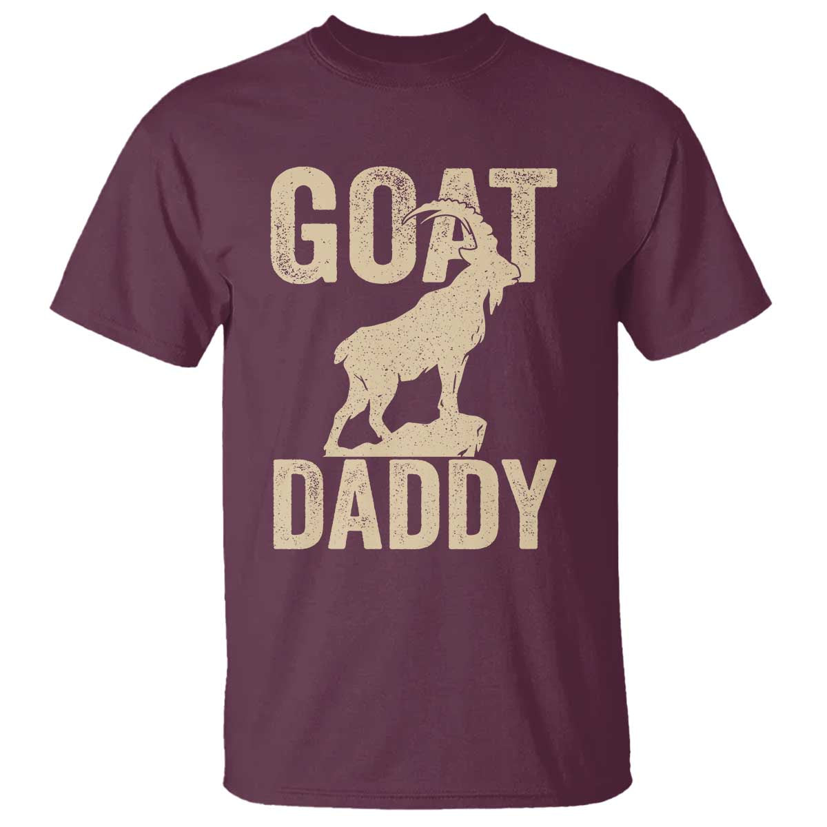 Goat Daddy T Shirt Funny Goat Father Vintage