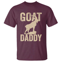 Goat Daddy T Shirt Funny Goat Father Vintage