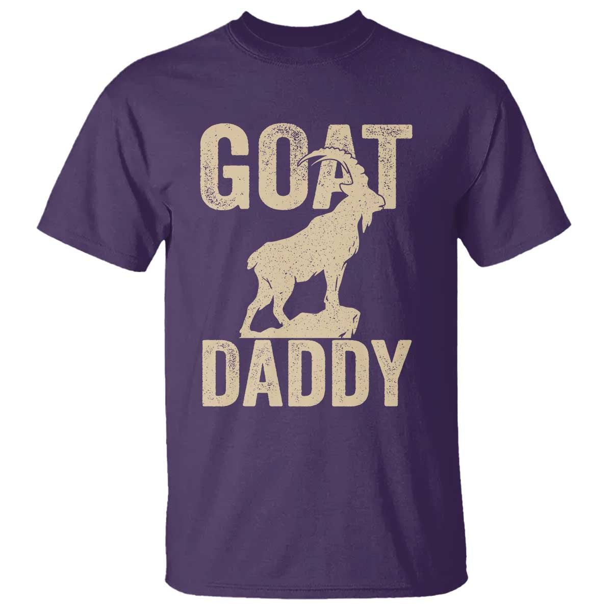 Goat Daddy T Shirt Funny Goat Father Vintage