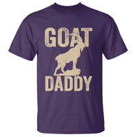 Goat Daddy T Shirt Funny Goat Father Vintage