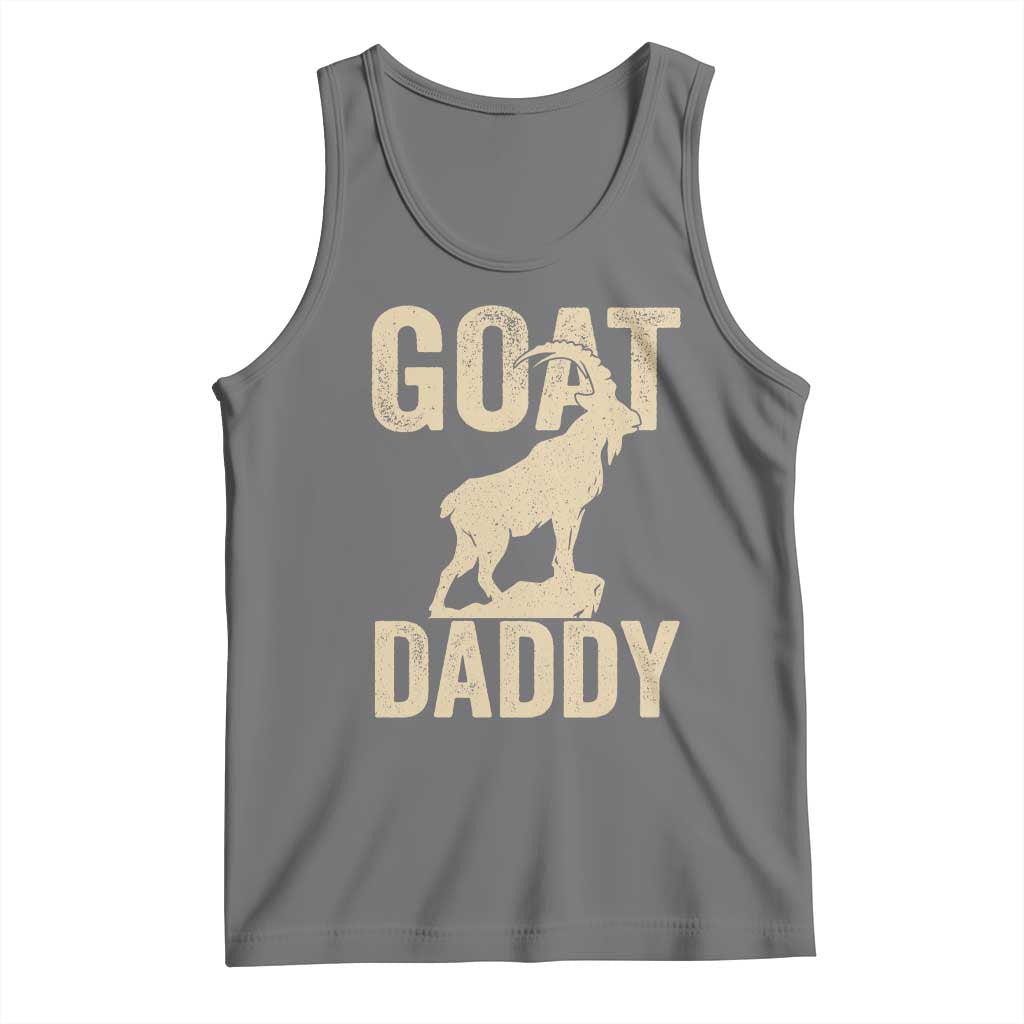 Goat Daddy Tank Top Funny Goat Father Vintage