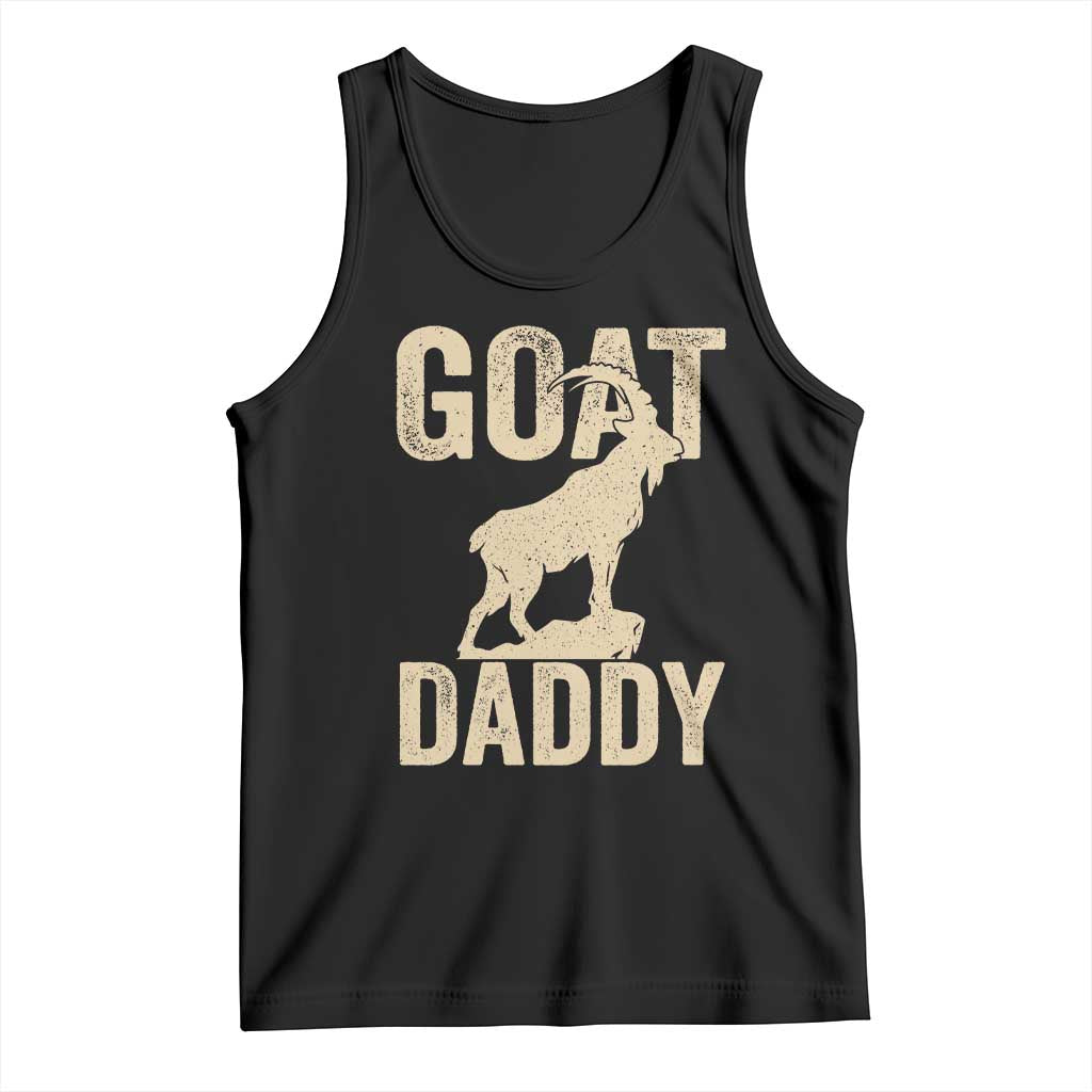 Goat Daddy Tank Top Funny Goat Father Vintage