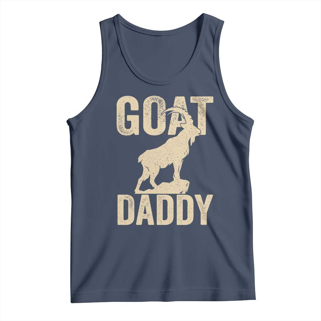 Goat Daddy Tank Top Funny Goat Father Vintage