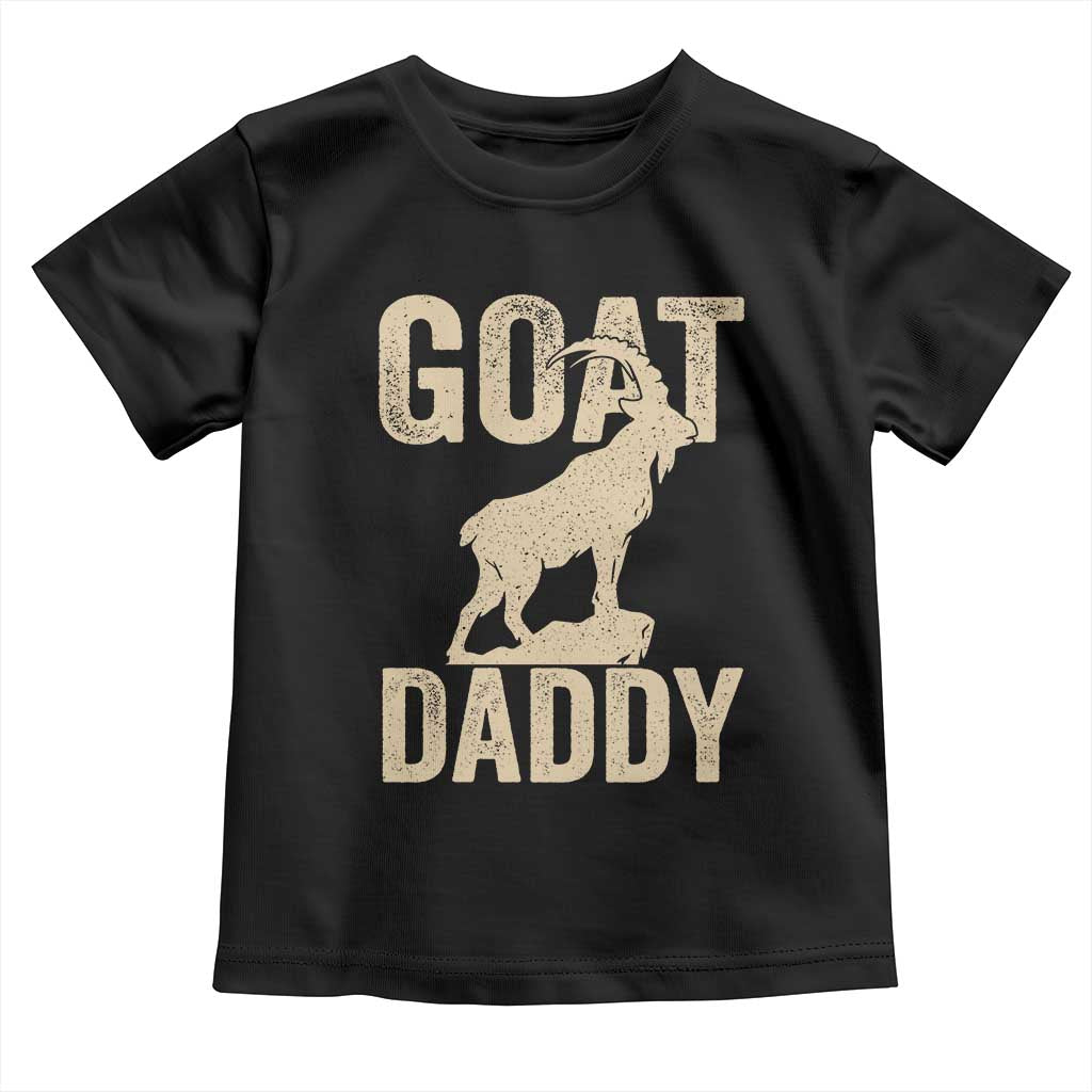 Goat Daddy Toddler T Shirt Funny Goat Father Vintage