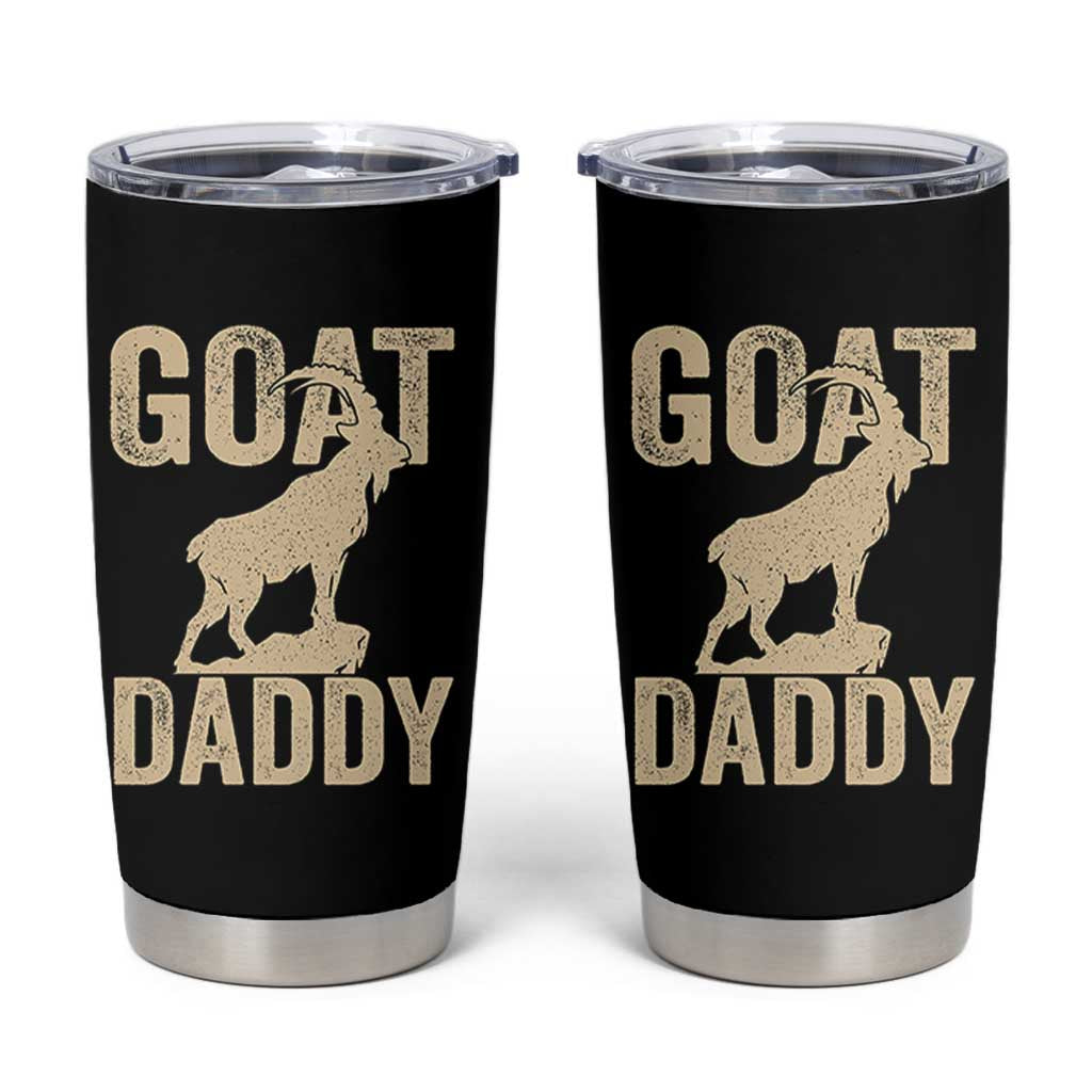 Goat Daddy Tumbler Cup Funny Goat Father Vintage