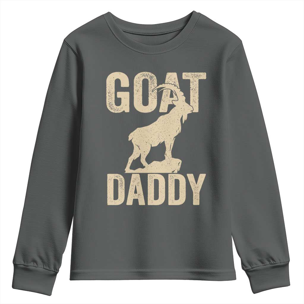 Goat Daddy Youth Sweatshirt Funny Goat Father Vintage