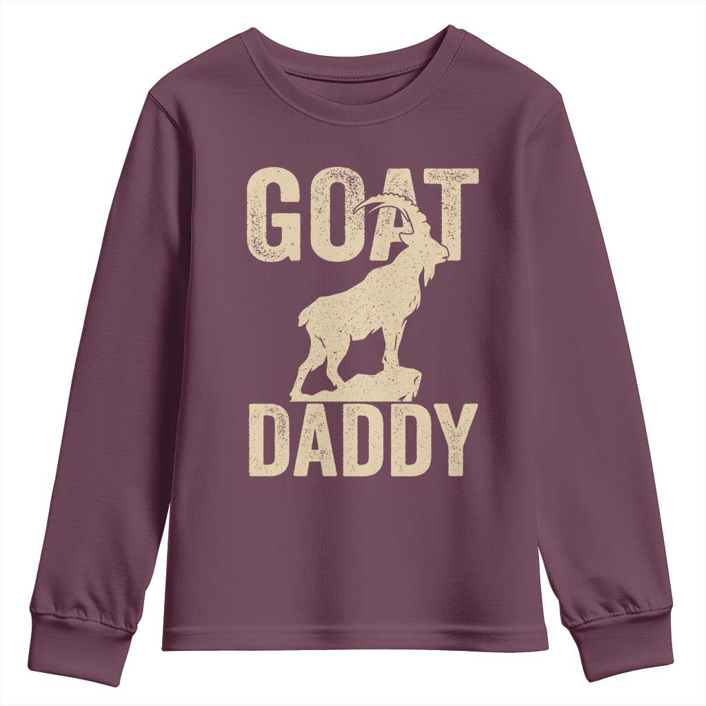 Goat Daddy Youth Sweatshirt Funny Goat Father Vintage