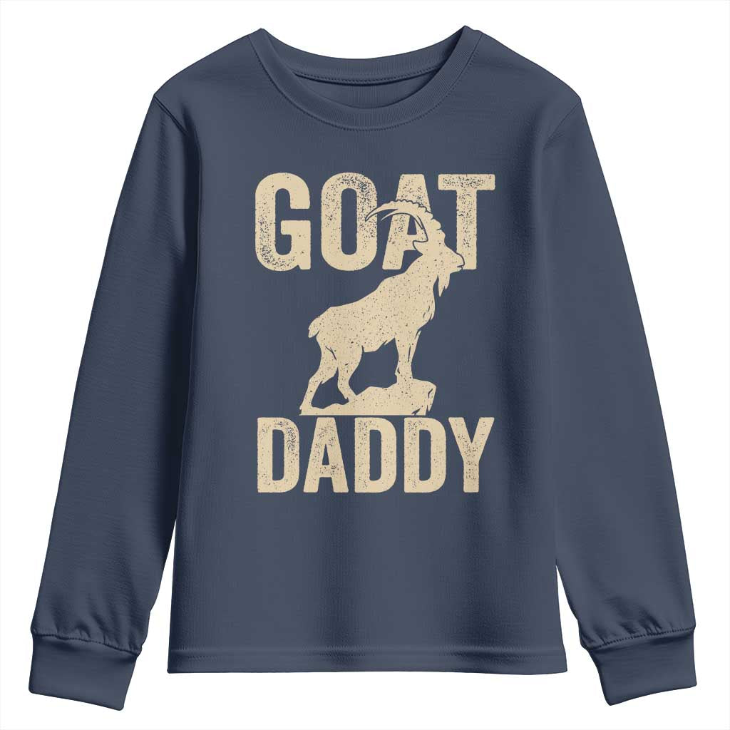 Goat Daddy Youth Sweatshirt Funny Goat Father Vintage